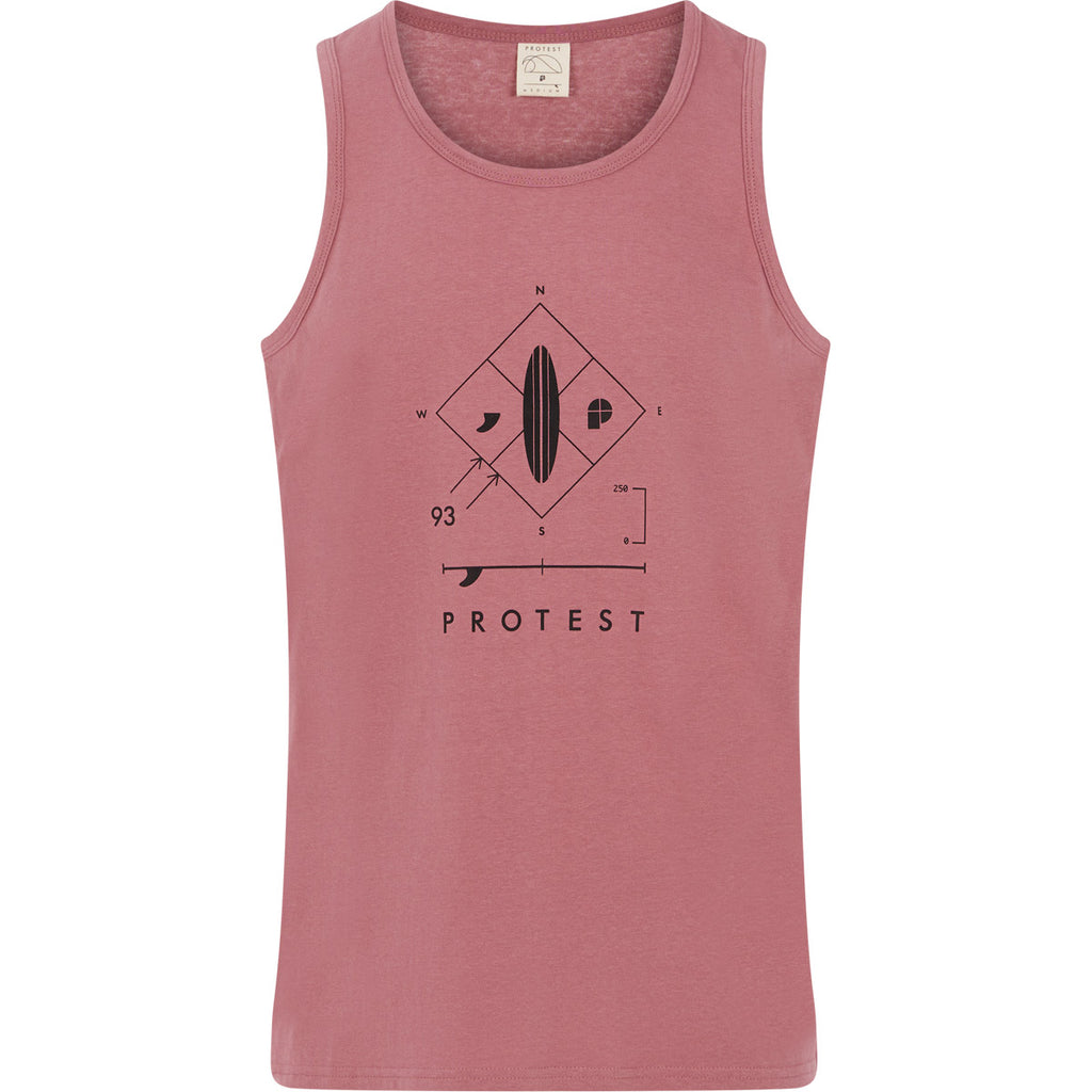 Camiseta De Tirantes Hombre Prtrally Singlet Protest Rosa 1