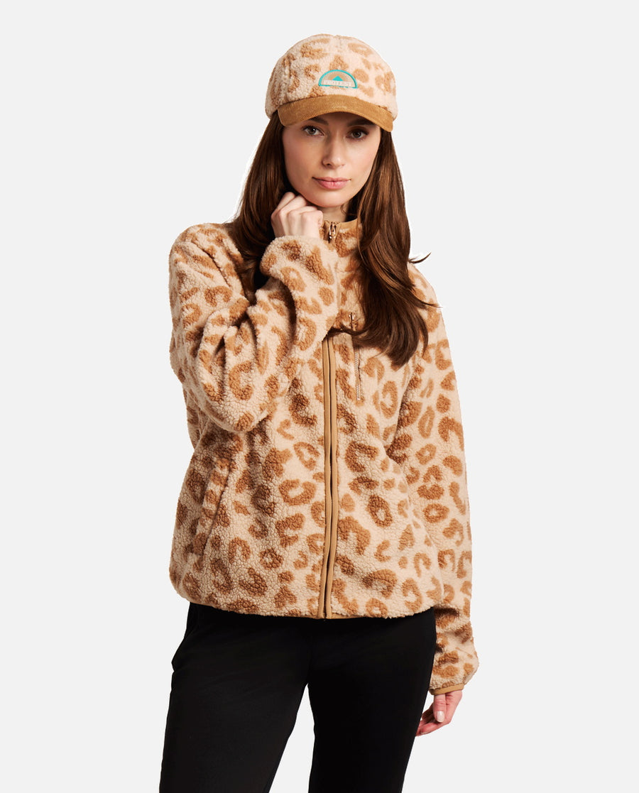 Sudadera Mujer W Wiba Full Zip Top Protest Marrón