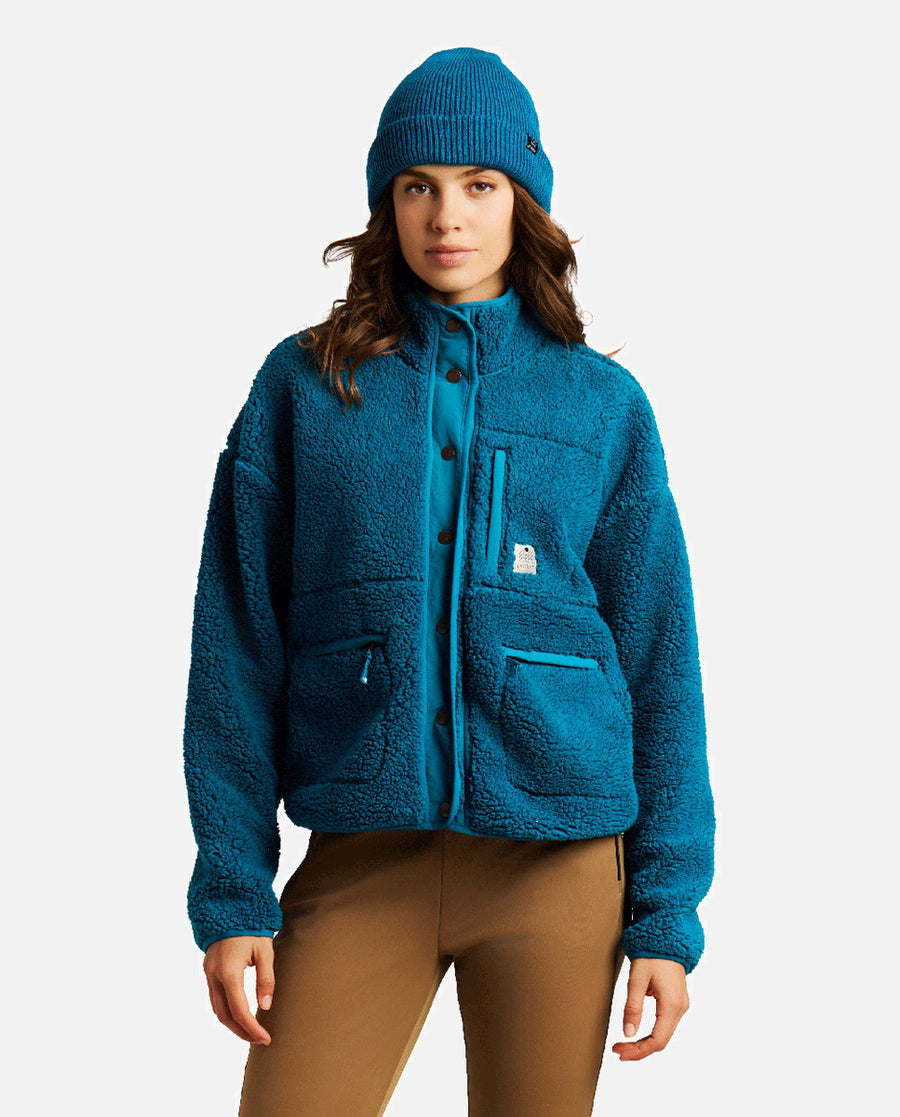 Polar Mujer W Lux Outdoor Fullziptop Protest Azul