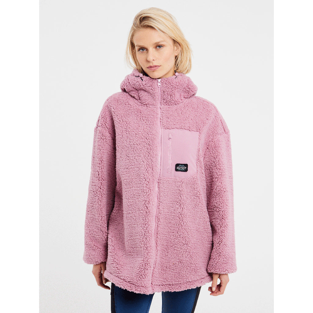 Sudadera Mujer Prtsago Full Zip Top Protest Rosa 3