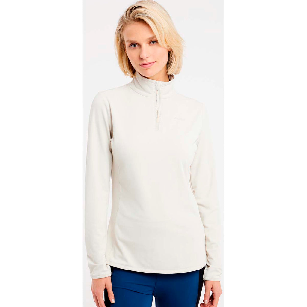 Polar Mujer Fabriz 1/4 Zip Top Protest Blanco 5