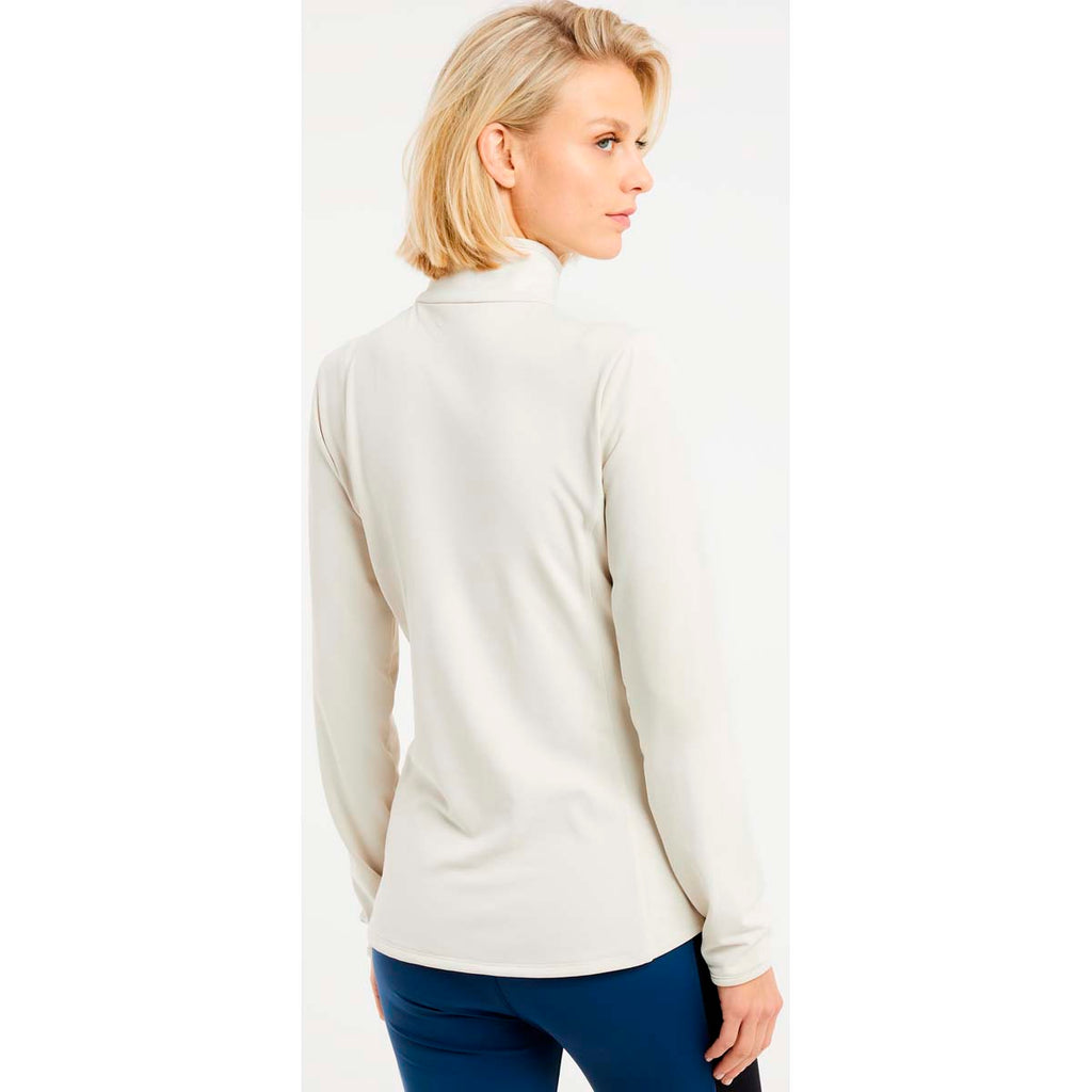 Polar Mujer Fabriz 1/4 Zip Top Protest Blanco 6