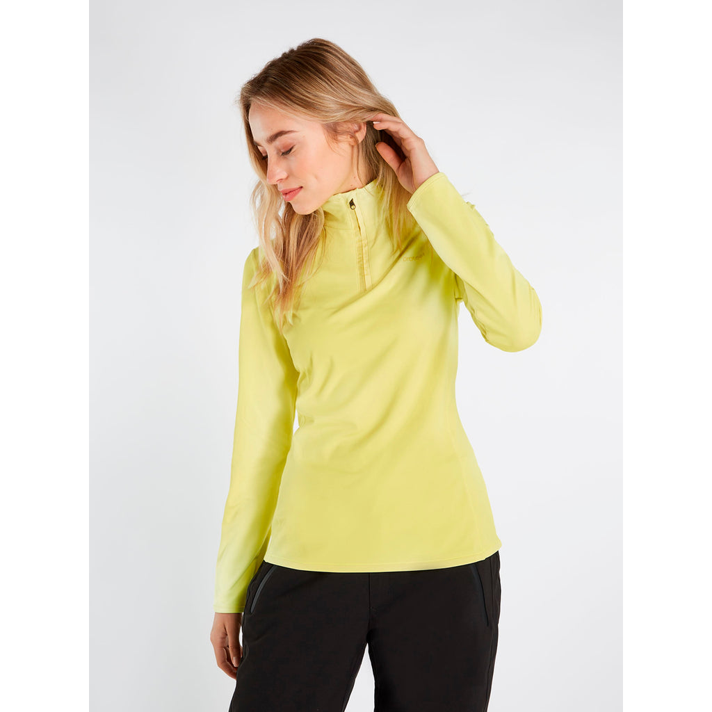 Polar Mujer Fabriz 1/4 Zip Top Protest Amarillo 3