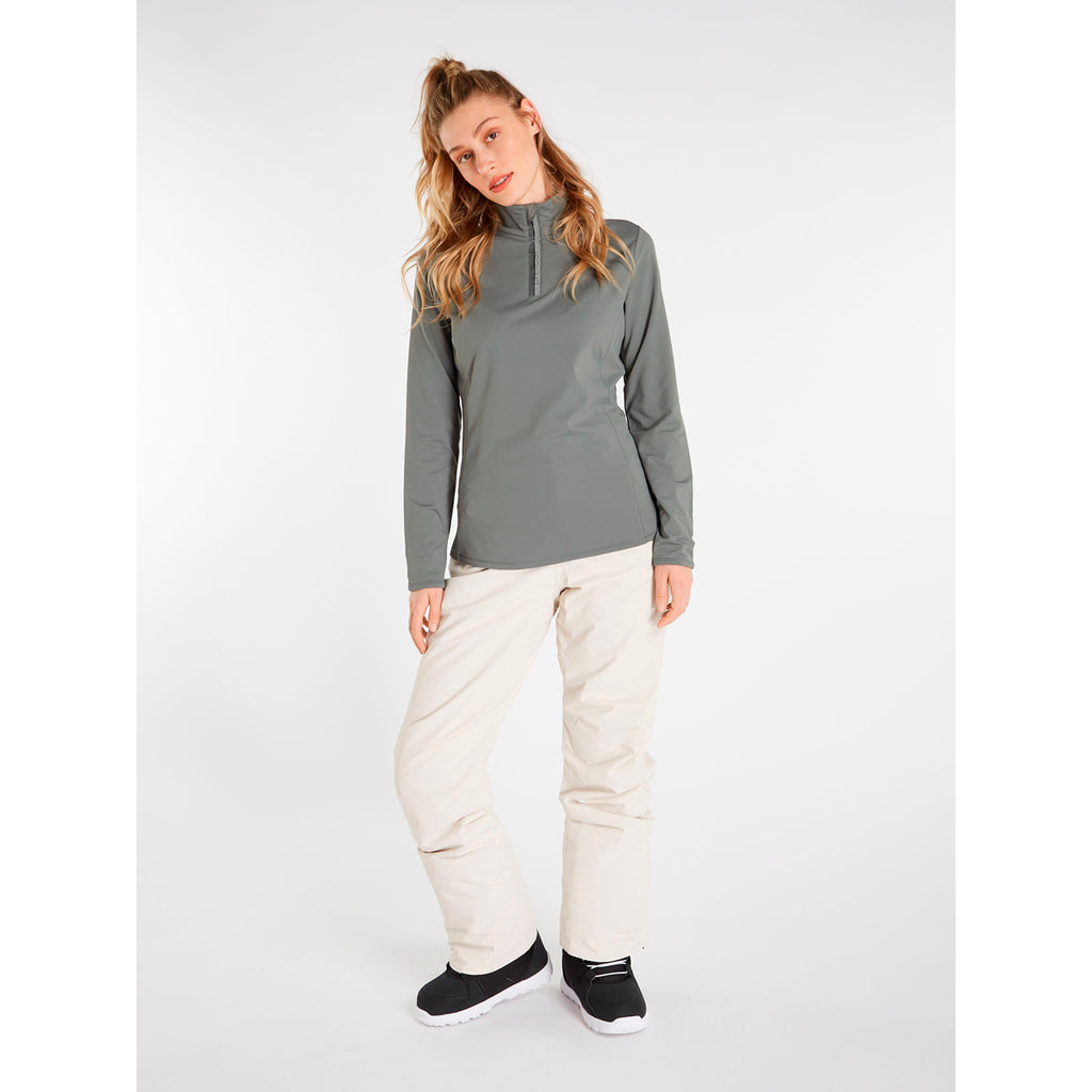 Polar Mujer Fabriz 1/4 Zip Top Protest Verde 4