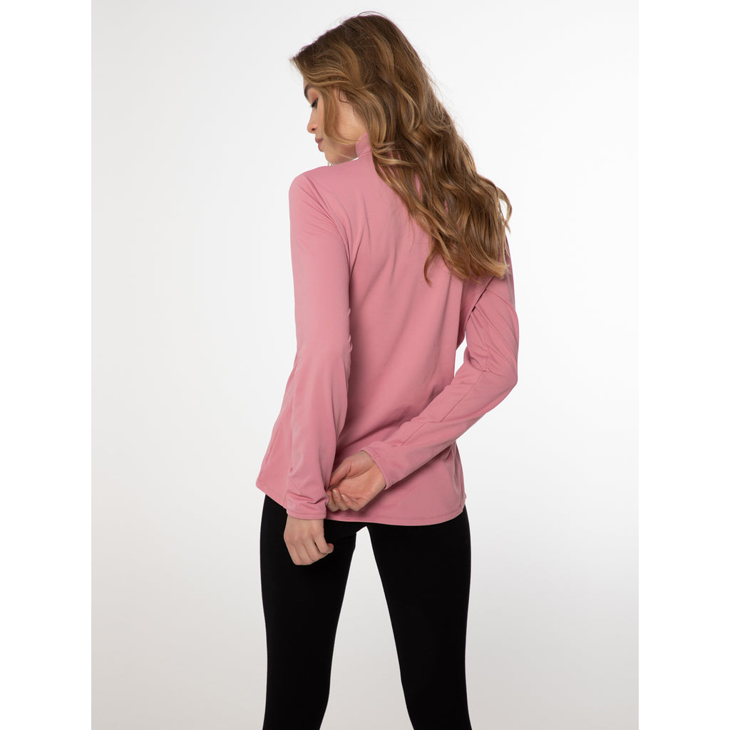 Polar Mujer Fabriz 1/4 Zip Top Protest Rosa 4