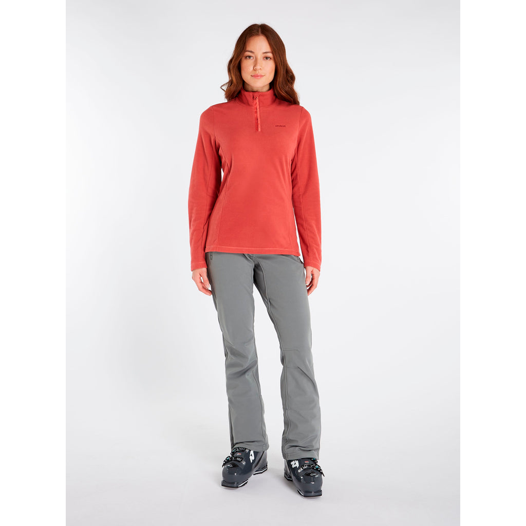 Polar Mujer Mutez 1/4 Zip Top Protest Rojo 4