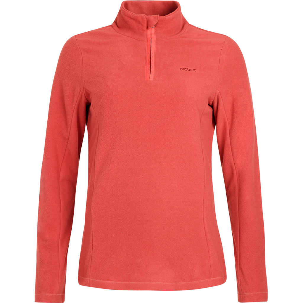 Polar Mujer Mutez 1/4 Zip Top Protest Rojo 1