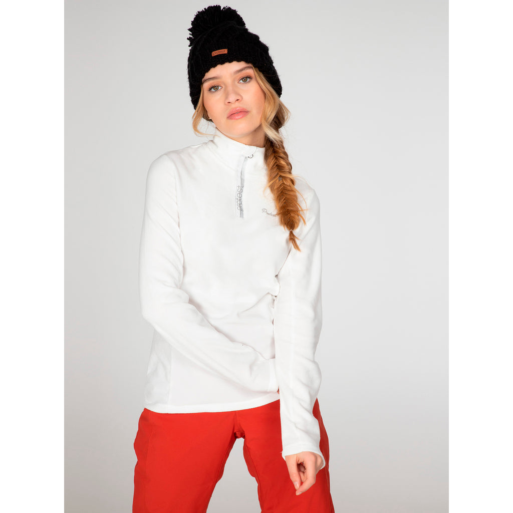 Polar Mujer Mutez 1/4 Zip Top Protest Blanco 3