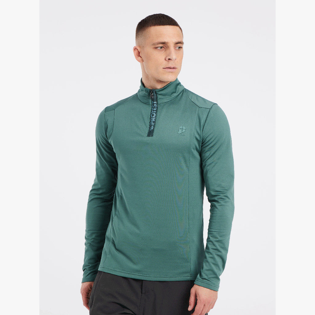 Polar Hombre Will 1/4 Zip Top Protest Verde 3