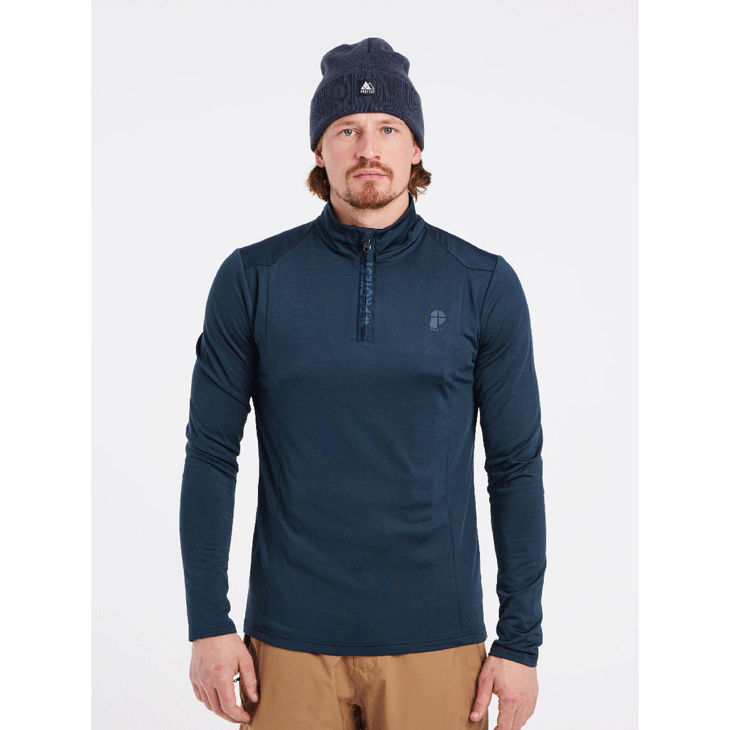 Polar Hombre Will 1/4 Zip Top Protest Azul 3