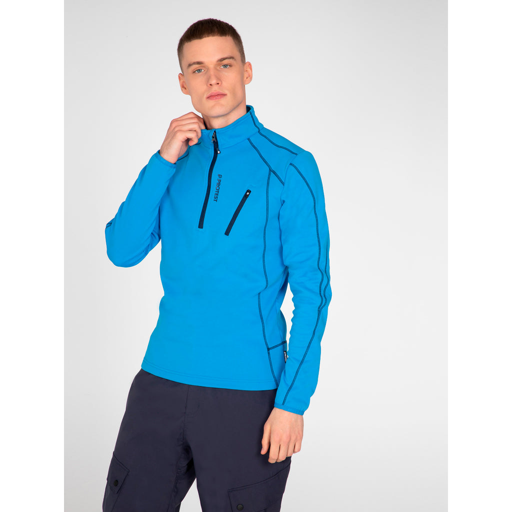 Polar Hombre Humans 1/4 Zip Top Protest Azul 3