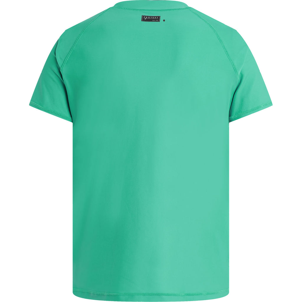 Lycra Hombre Prtcater Surf T-Shirt Short Sl Protest Verde 2