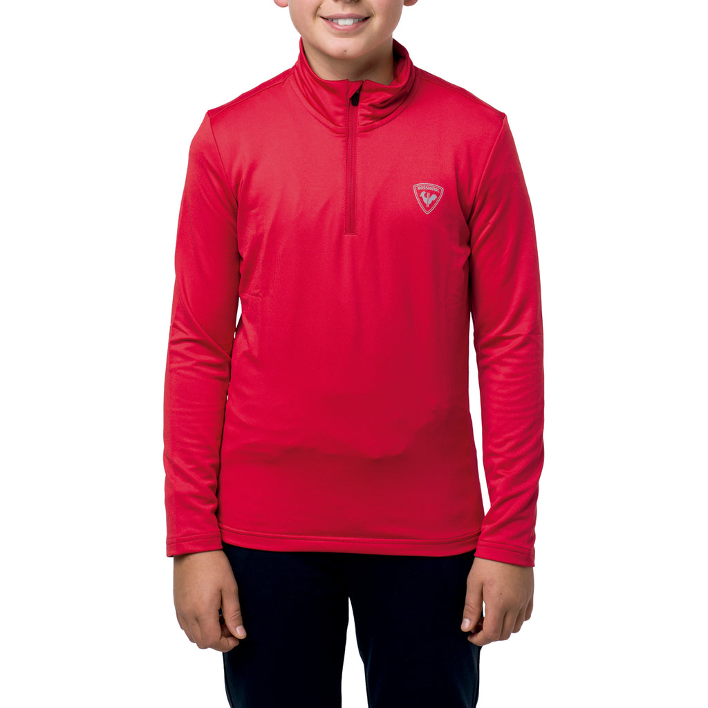 Polar Niños Boy 1/2 Zip Warm Stretch Rossignol Rojo 1