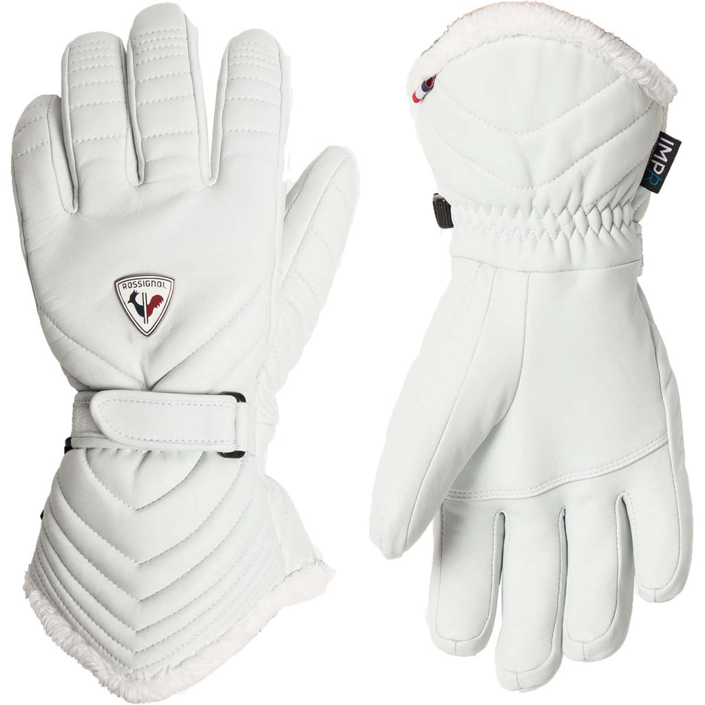 Guantes Mujer W Select Lth Impr G Rossignol Blanco 1