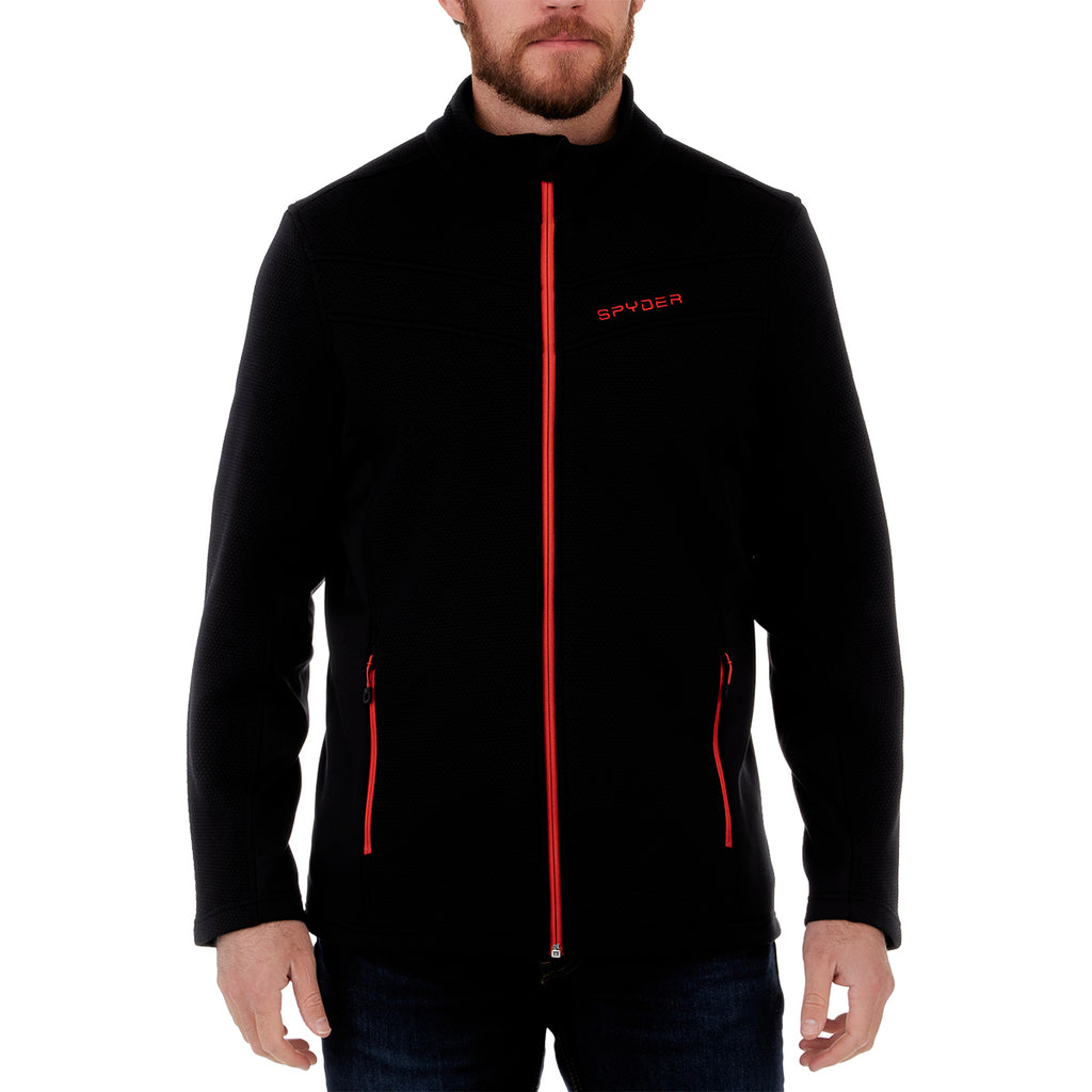 Polar Hombre M Encore Full Zip Fl Jacket Spyder Negro 1