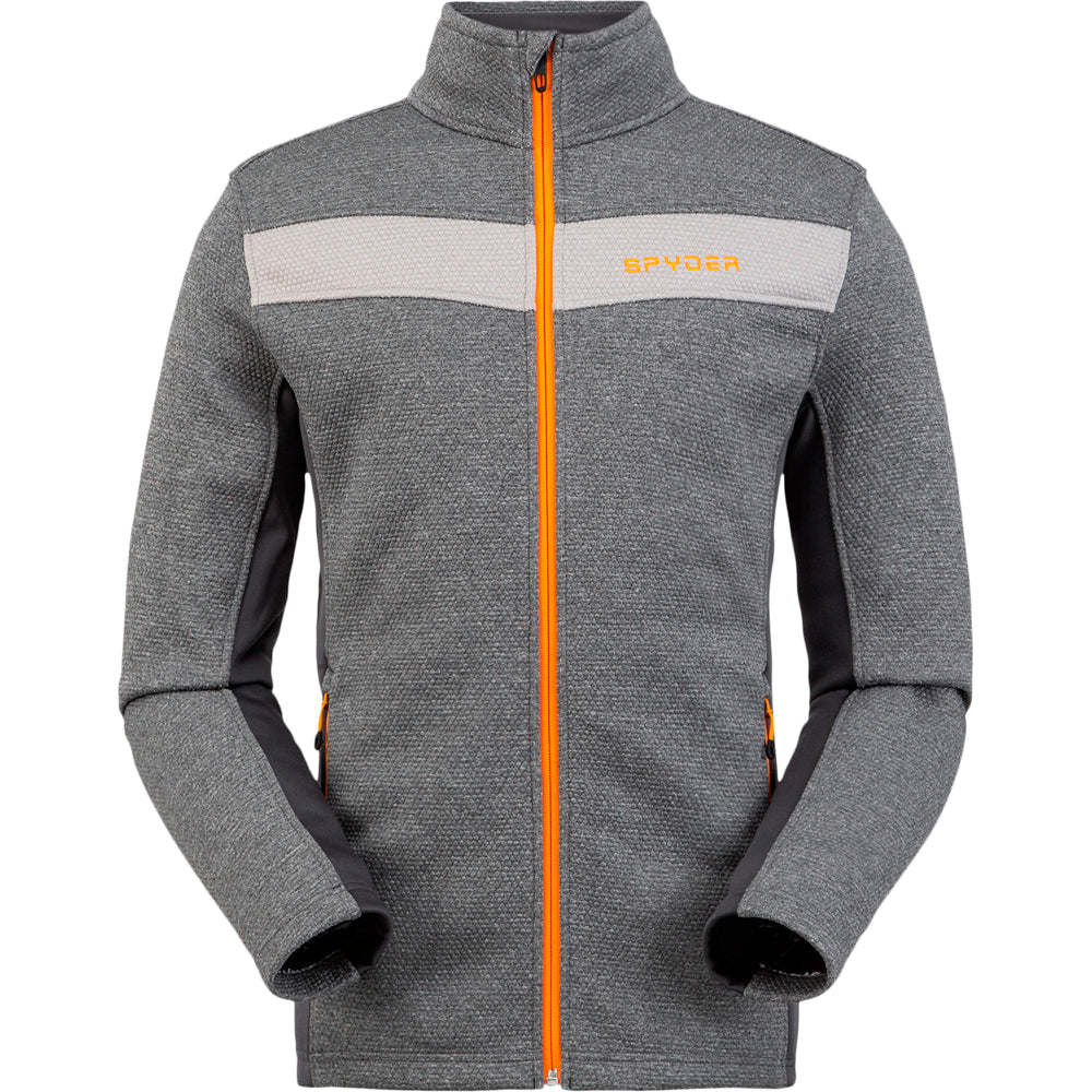 Polar Hombre M Encore Full Zip Fl Jacket Spyder Gris 1