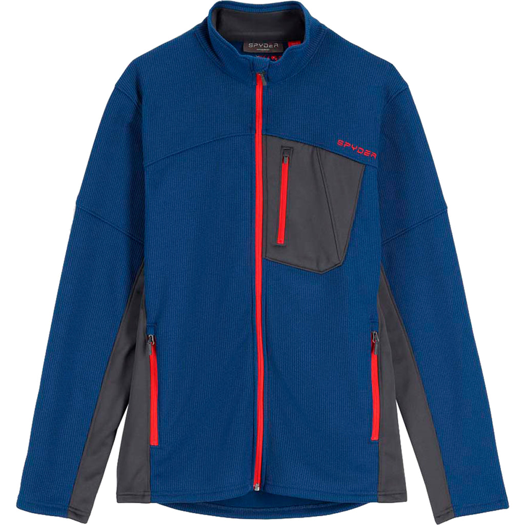 Polar Hombre M Bandit Full Zip Fleece Jkt Spyder Rojo 1