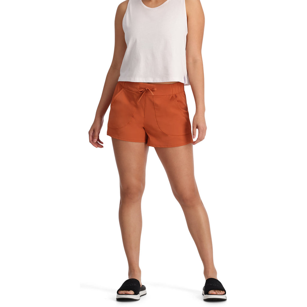 Pantalón Corto Mujer Shift Shorts Spyder Naranja 1