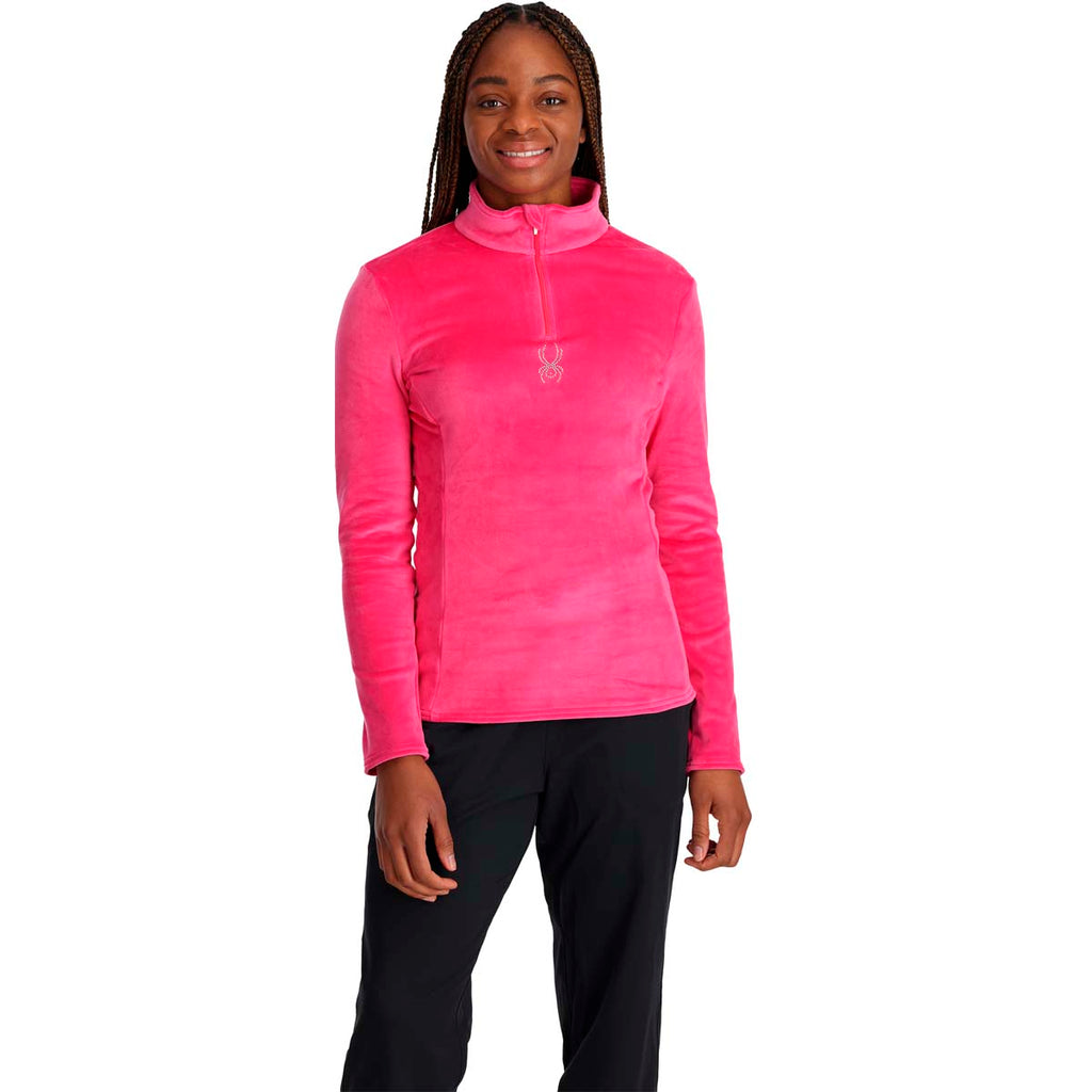 Polar Mujer W Shimmer Bug 1/2 Zip Spyder Rosa 1