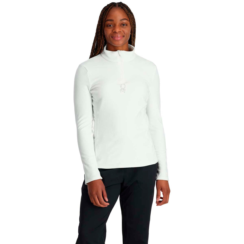 Polar Mujer W Shimmer Bug 1/2 Zip Spyder Blanco 1